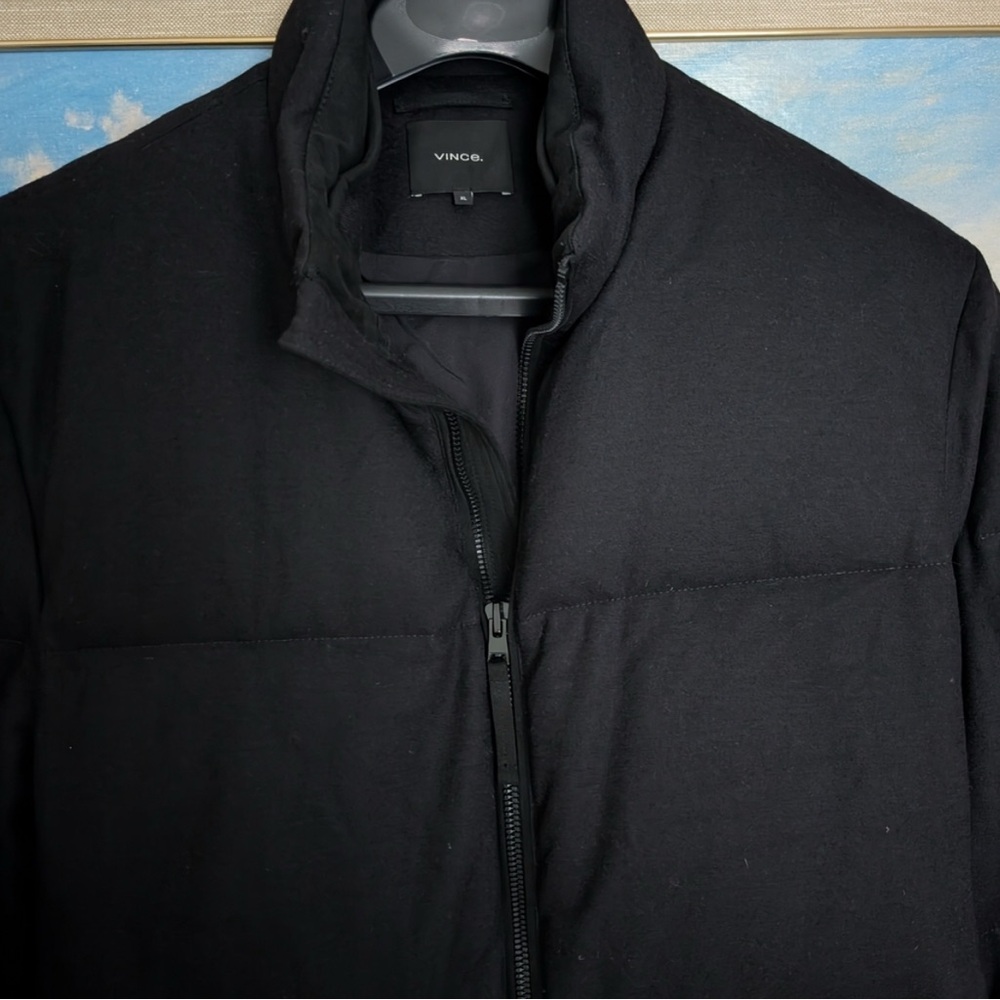 Vince Men's Black Puffer Coat